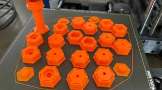 3D printed files of honeycomb storage wall