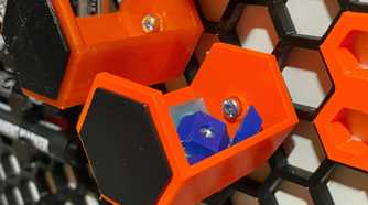 Honeycomb storage wall with customized storage options