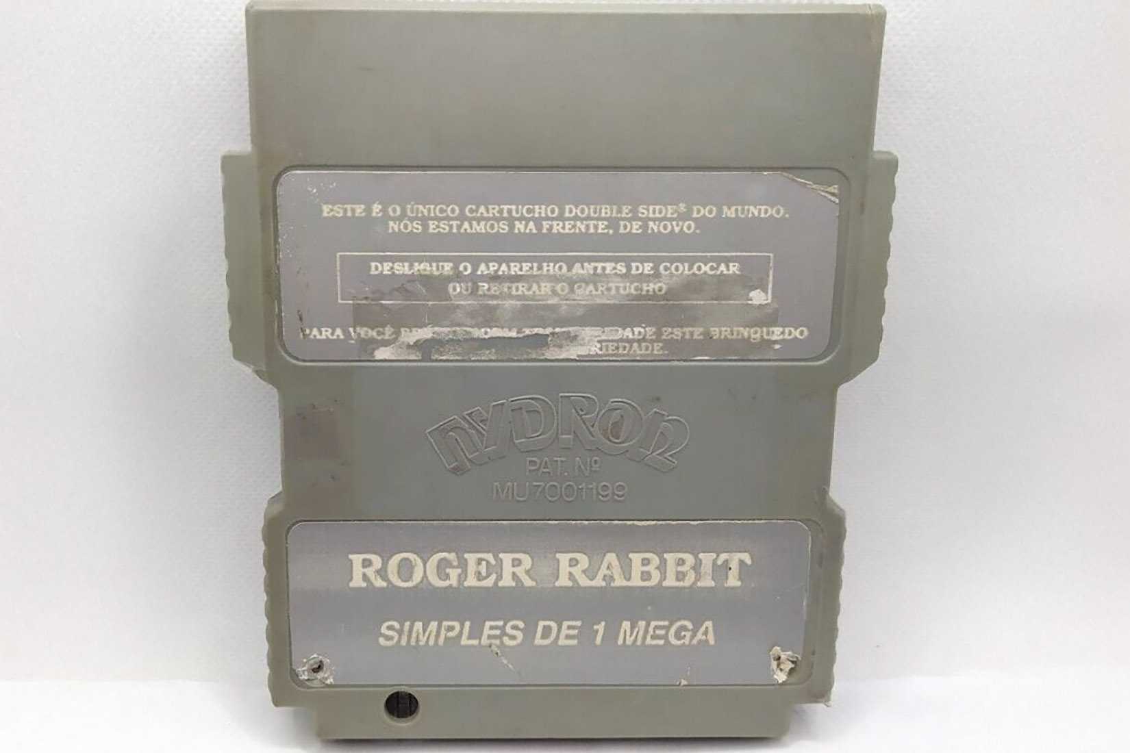 Hydron double-sided NES game cartridges in Brazil - Roger Rabbit