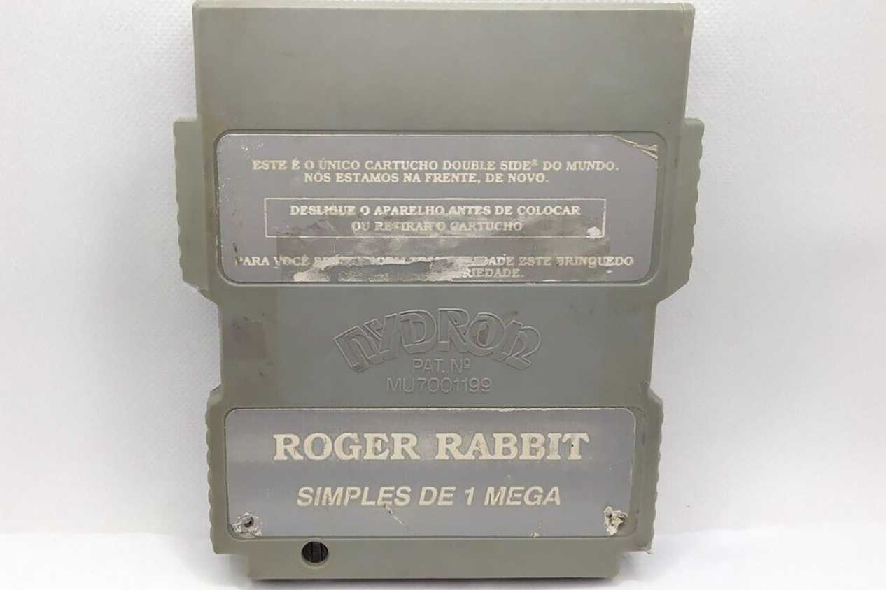 Hydron double-sided NES game cartridges in Brazil - Roger Rabbit