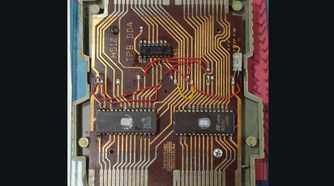 Hydron double-sided NES game cartridges in Brazil - PCB view
