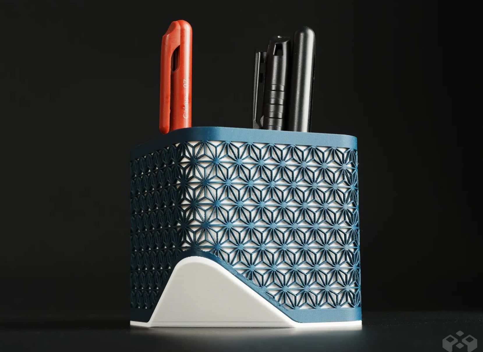 Pens inside pen holder