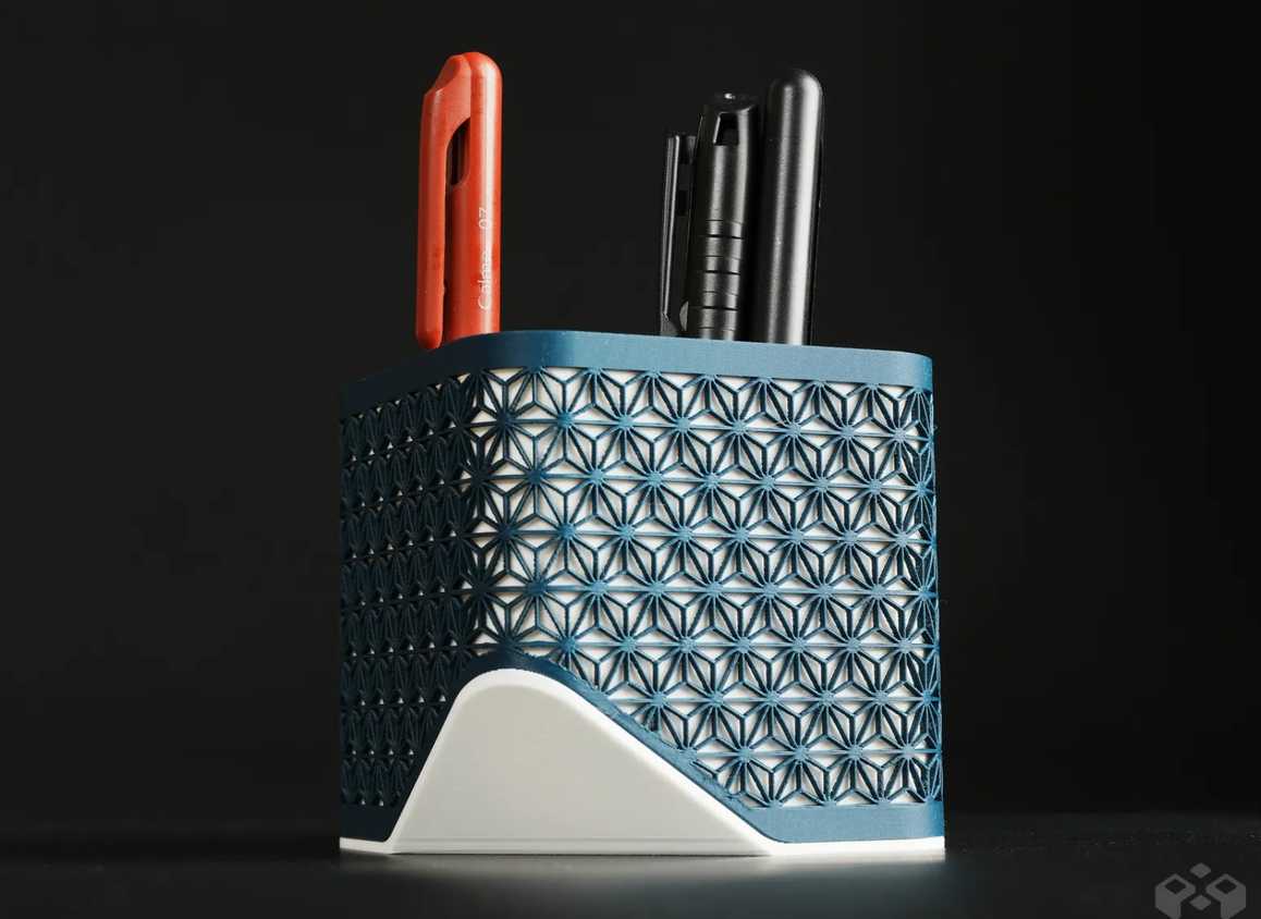 Pens inside pen holder