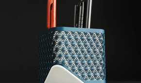 Pens inside pen holder