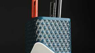Pens inside pen holder