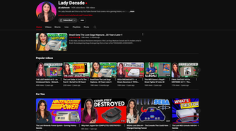 Lady Decade YouTube Channel