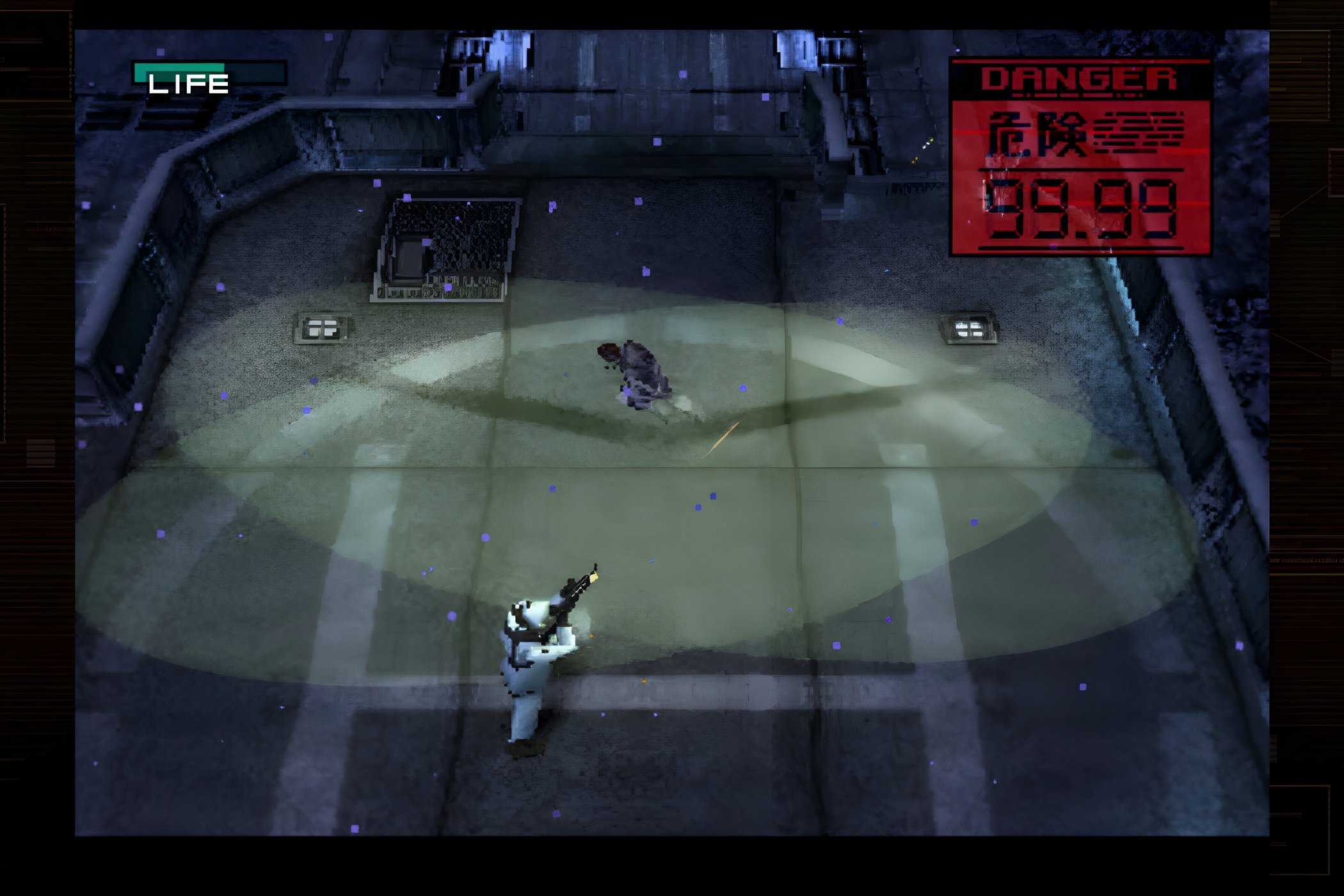 An image from the 1998 game Metal Gear Solid.