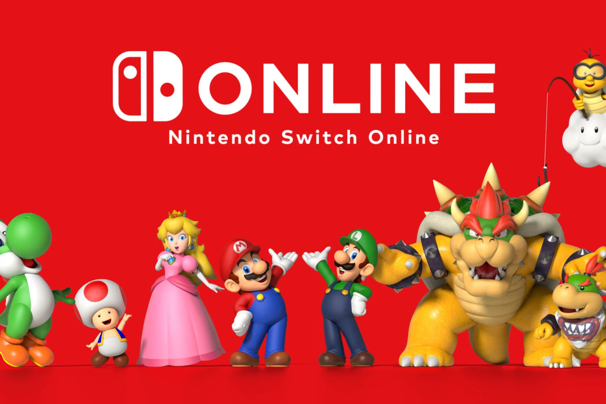 Nintendo Switch Online Main logo with mario characters