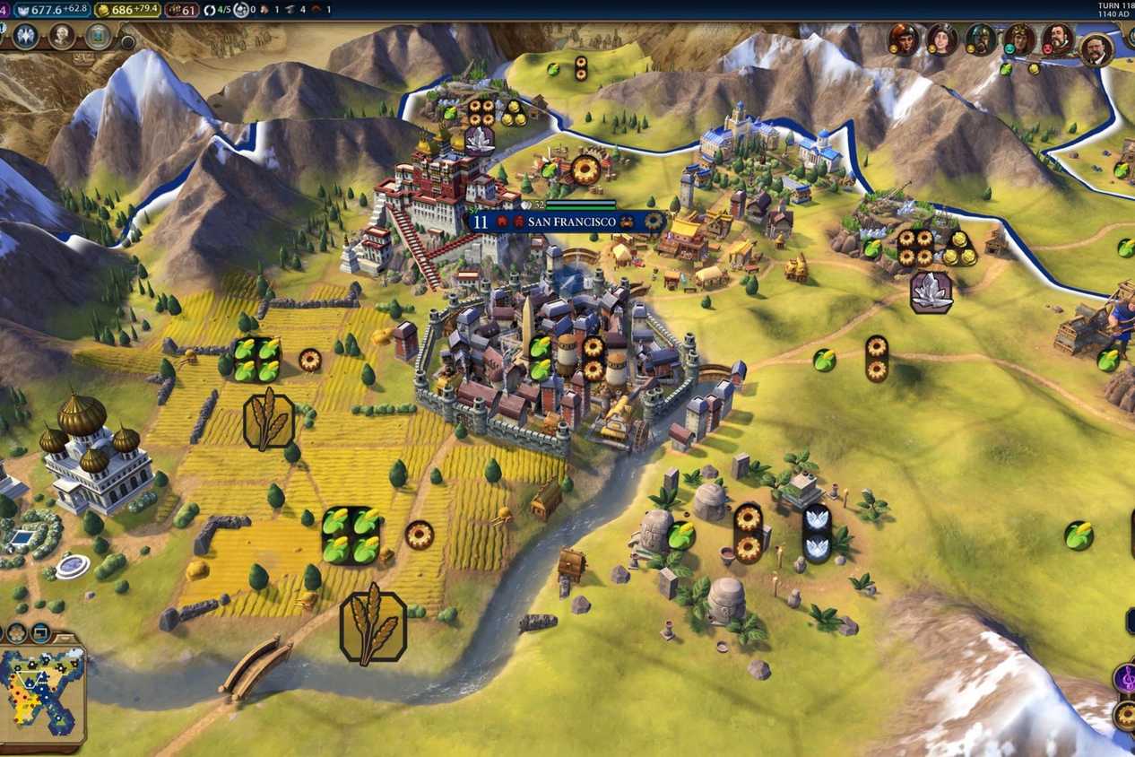 Civilization 6 resources and city