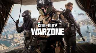 Call of Duty Warzone promo image with soldiers on plane