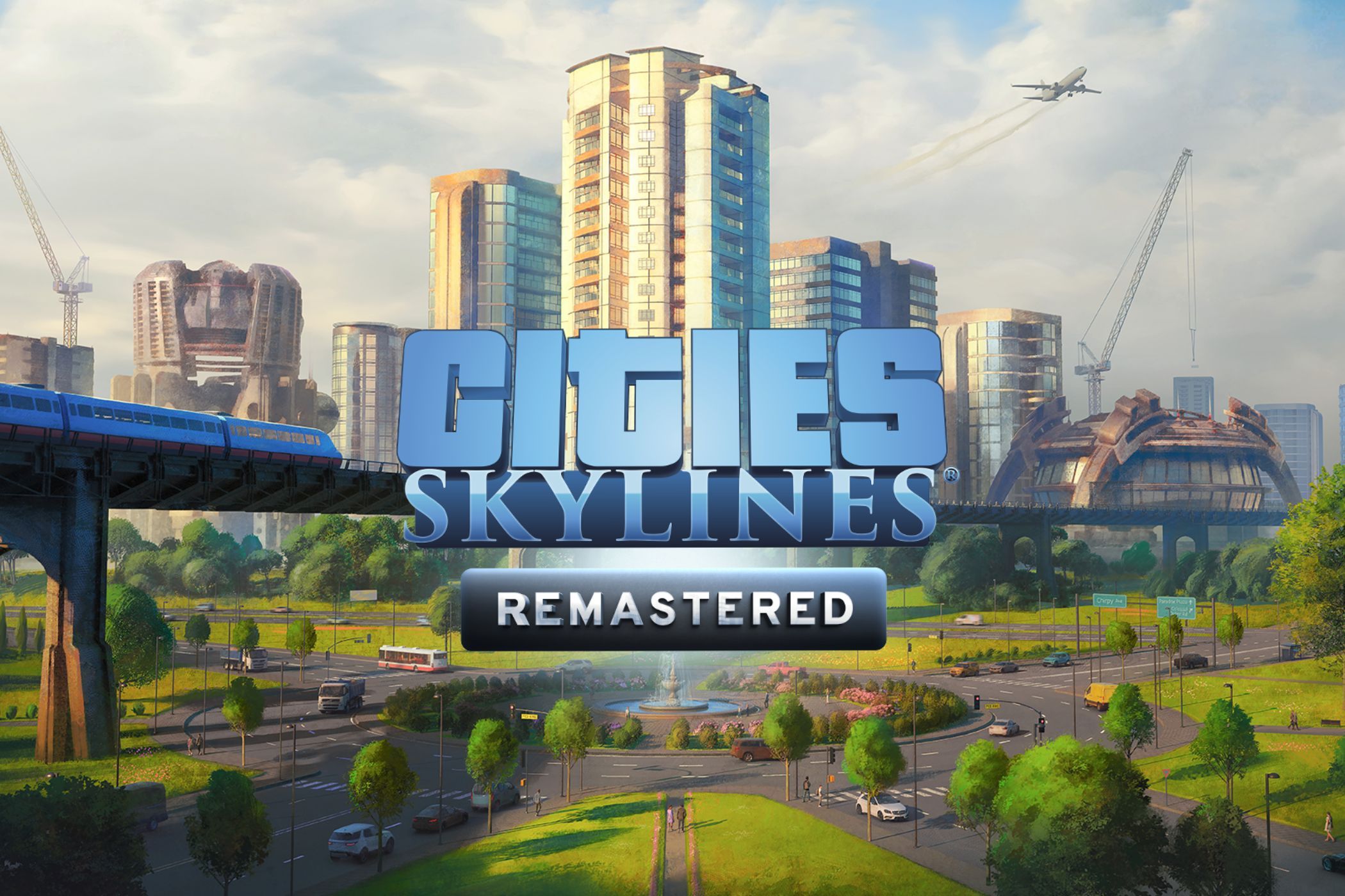 Cities Skylines promo image showing a city