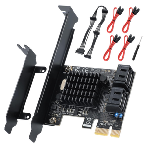 A transparent render of a PCI-E X1 to SATA 3.0 Controller Card
