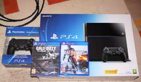 Playstation 4 console with games