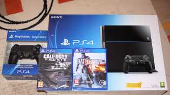 Playstation 4 console with games
