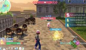 An image of a real-time combat encounter in Pokemon Legends: Z-A.