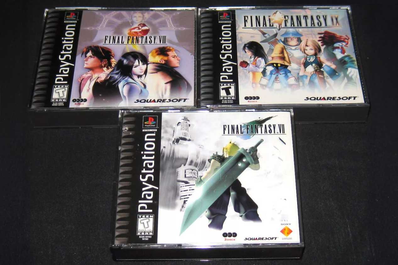 Three Final Fantasy games for the Playstation
