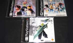 Three Final Fantasy games for the Playstation