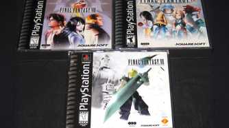 Three Final Fantasy games for the Playstation