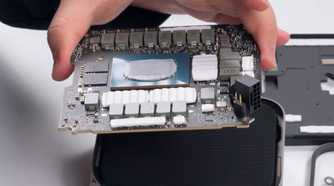 The PCB for the RTX 5080.