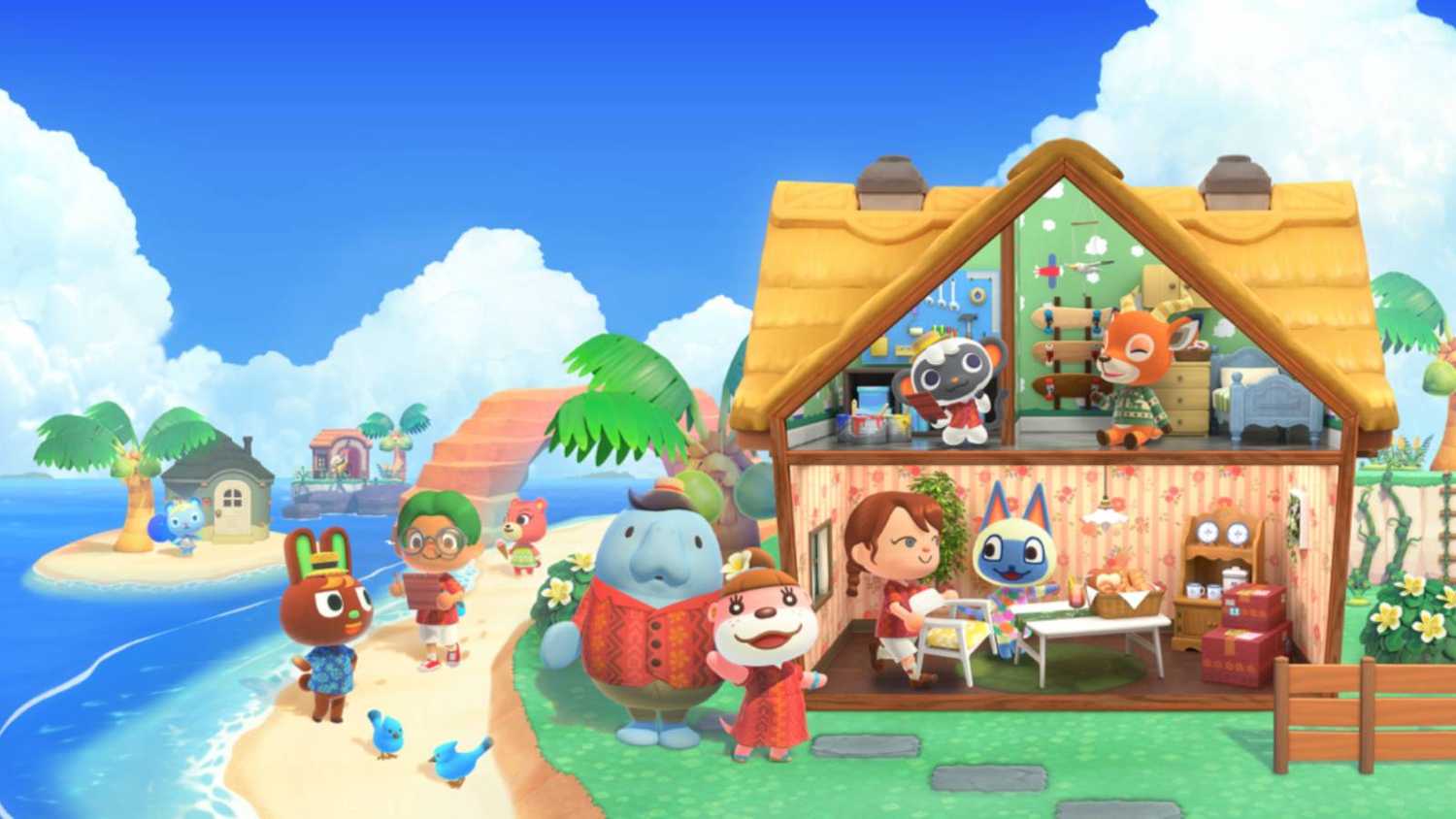 Screenshot from Animal Crossing New Horizon of the Happy Home Makeover part