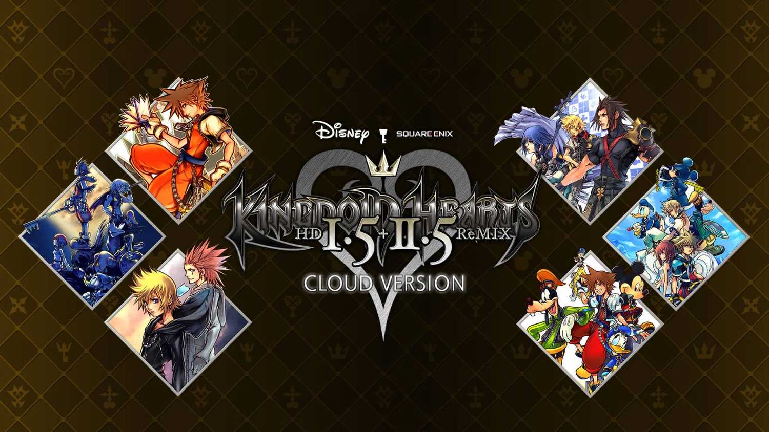 Screenshot from Kingdom Hearts title screen