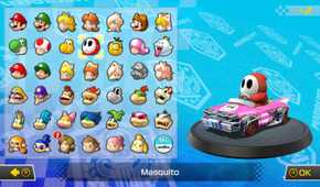 Screenshot from Mario Kart 8 Deluxe of the character select screen