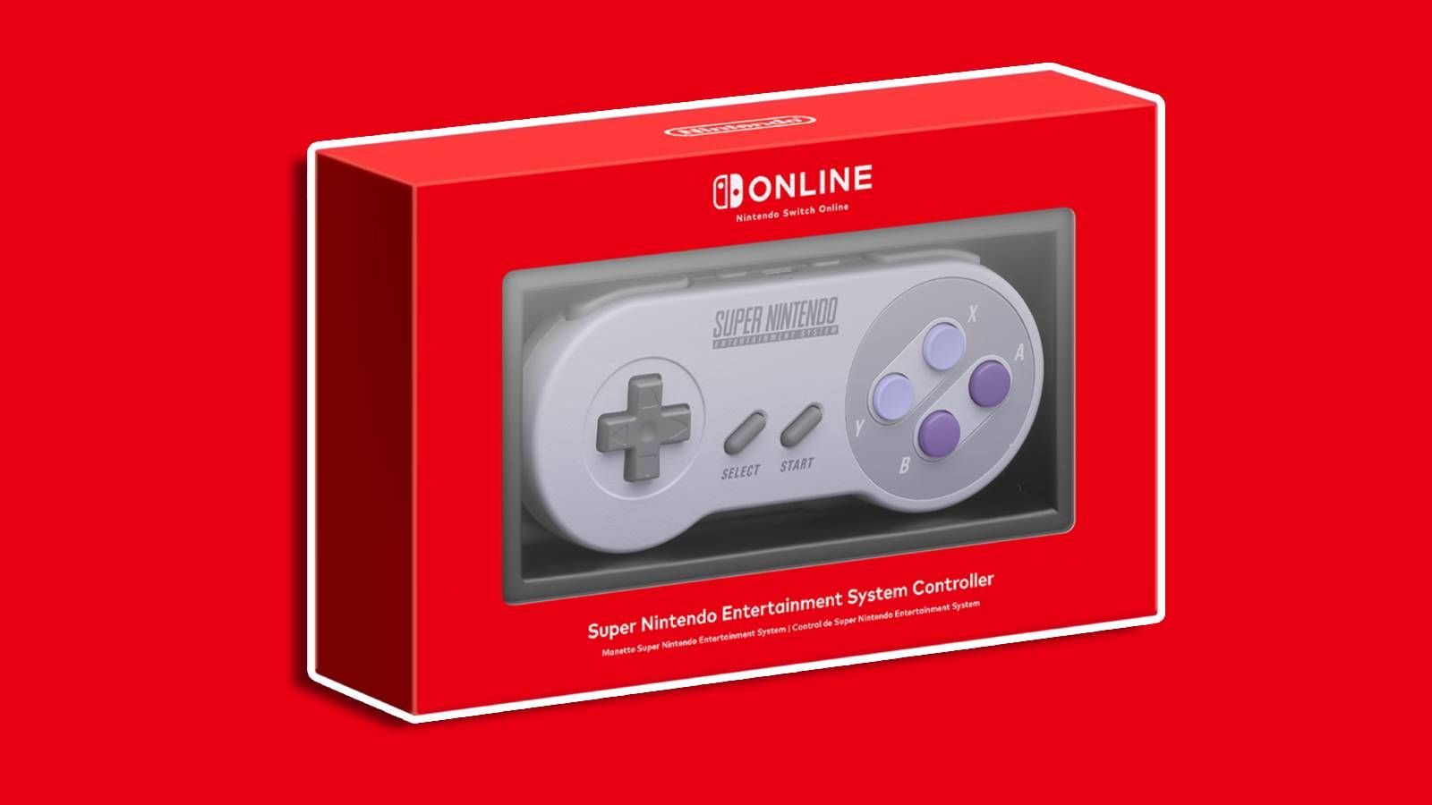 Screenshot from Nintendo Switch Online of the SNES controller