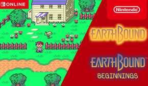 Screenshot from Nintendo Switch Online of Earthbound and Earthbound Beginnings