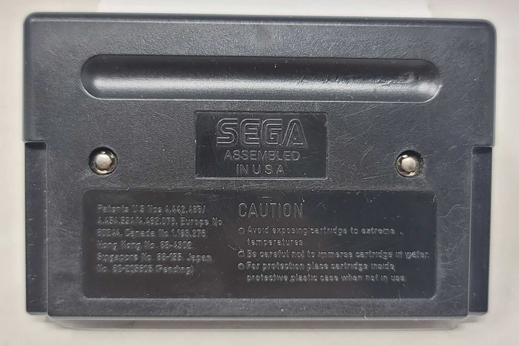 Sega Genesis Sonic the Hedgehog 3 game cartridge back