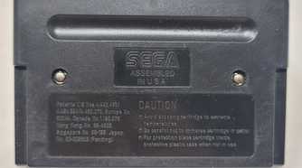 Sega Genesis Sonic the Hedgehog 3 game cartridge back