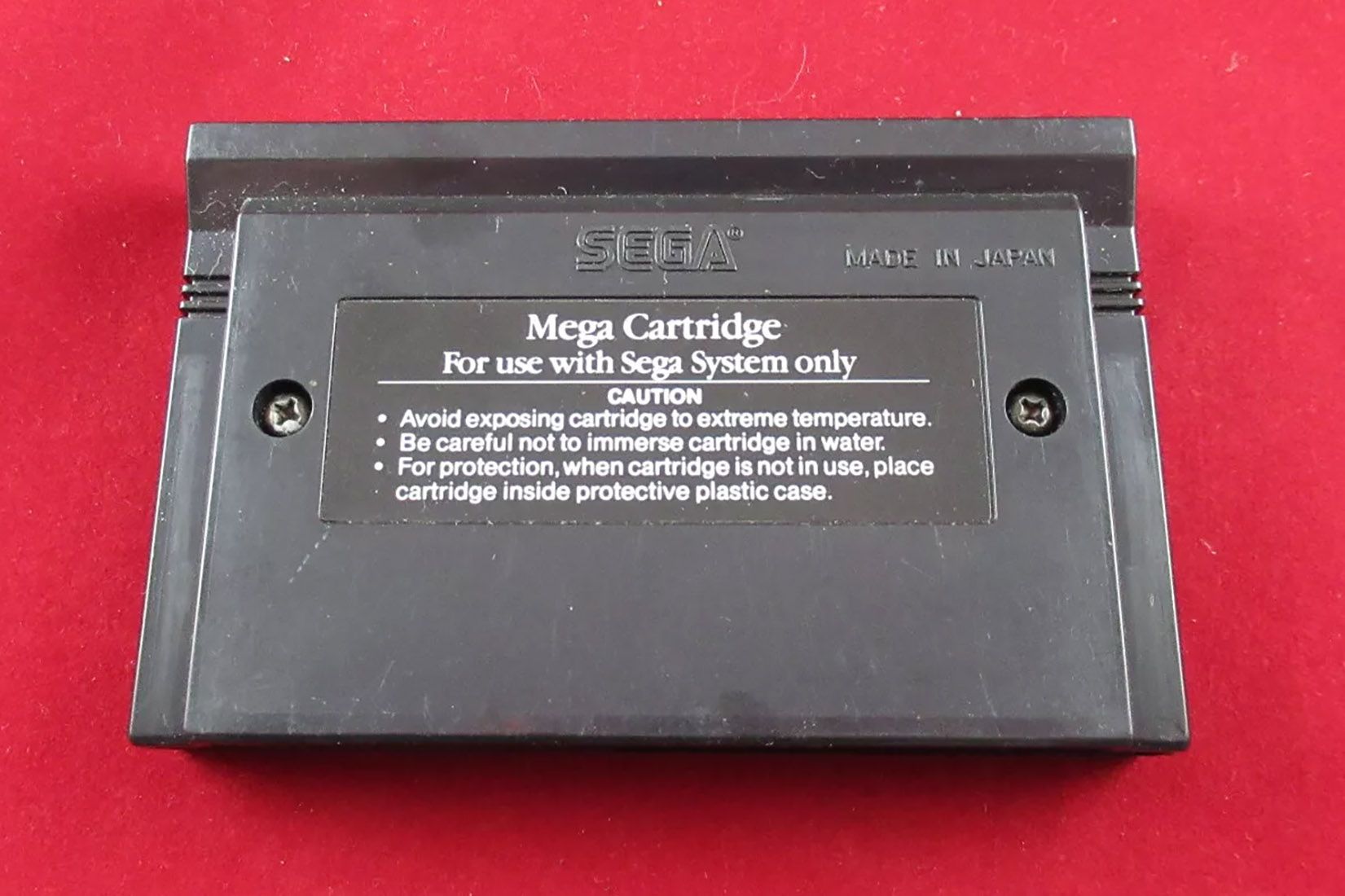 Sega Master System cartridge back