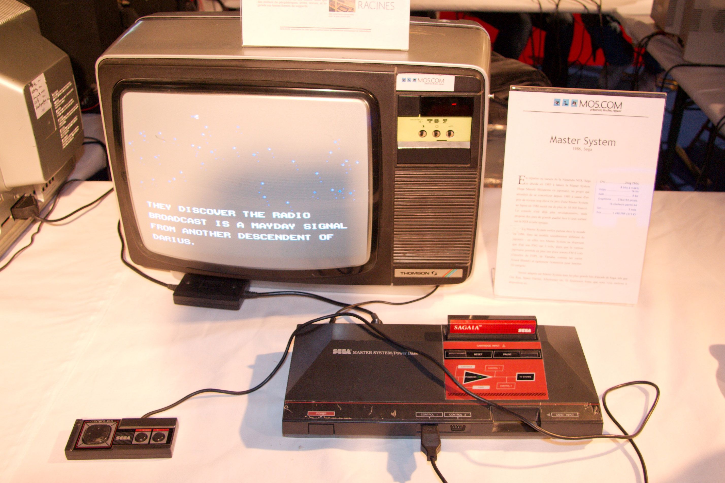 Sega Maste System at festival du jeu video