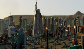 A city in SimCity 2013