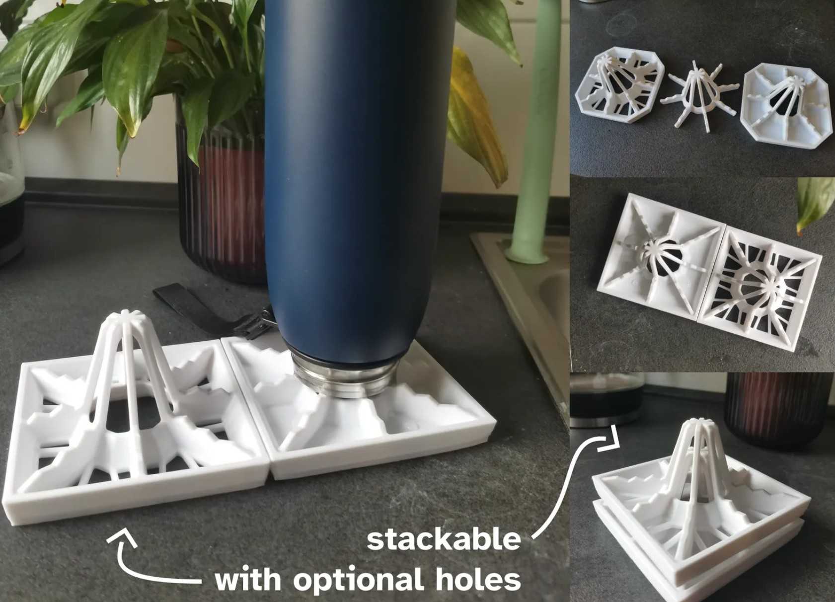 Demonstration of the stackable drying rack