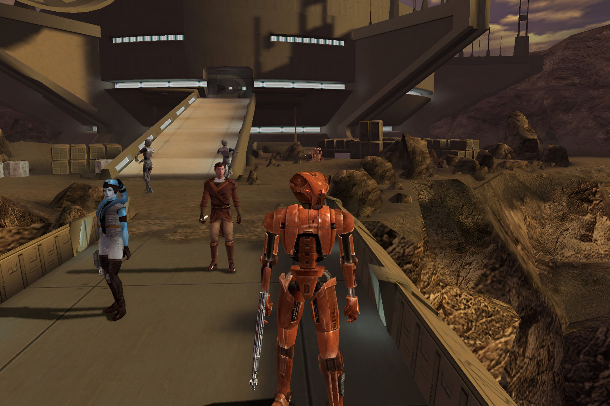 A screenshot from the game "Star wars: Knights of the Old Republic".