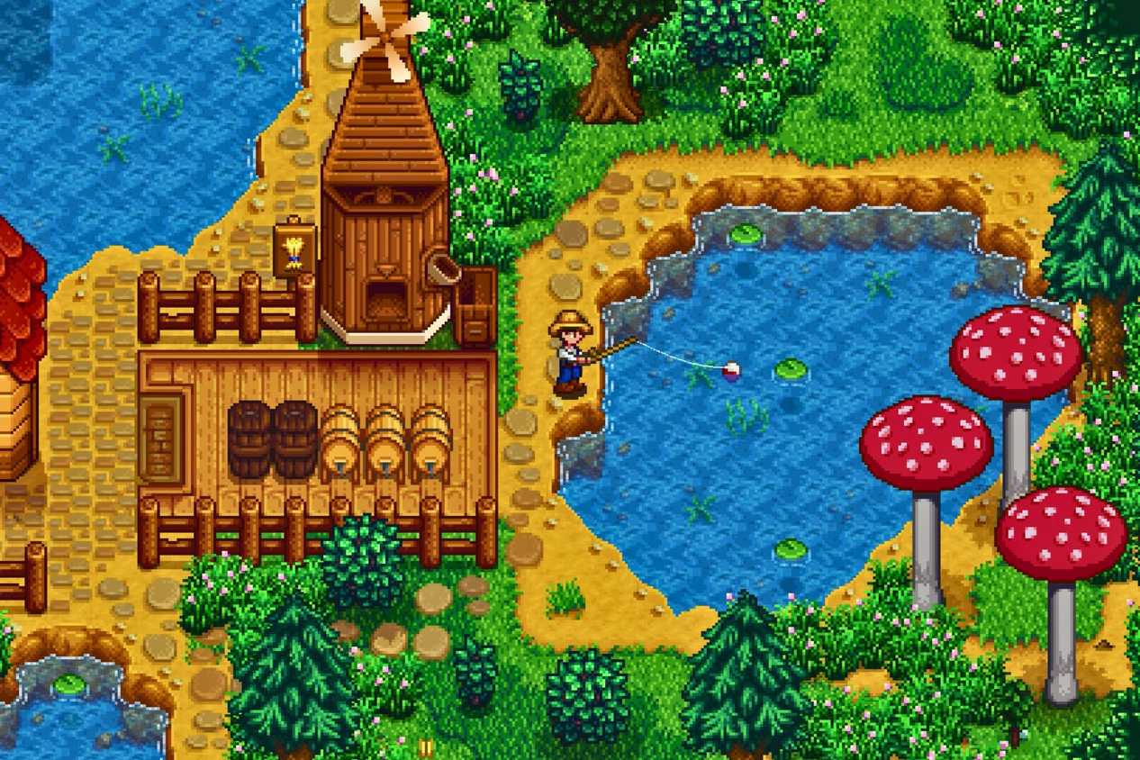 A screenshot from the game Stardew Valley.
