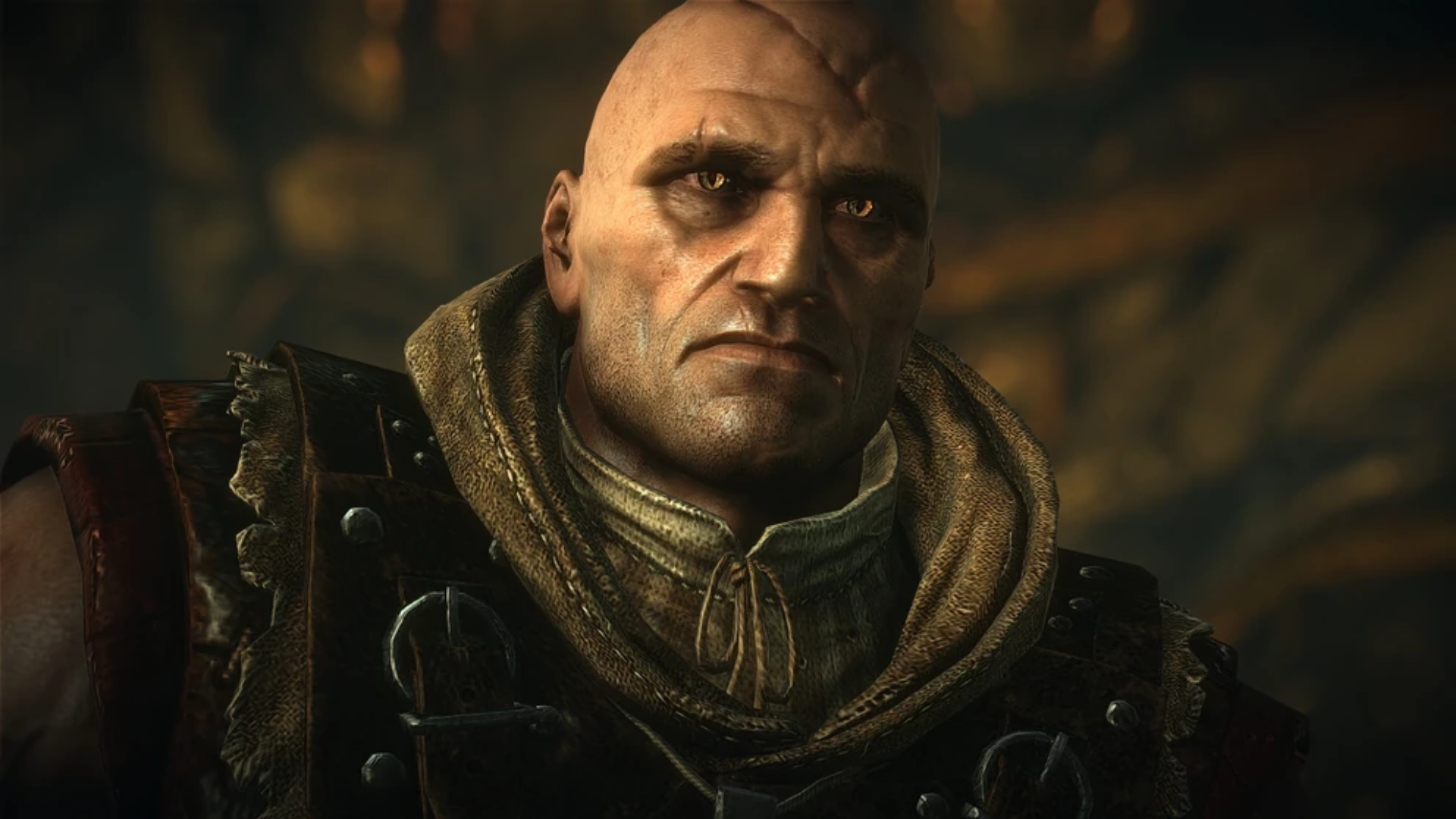 A close-up image of the Witcher, Letho