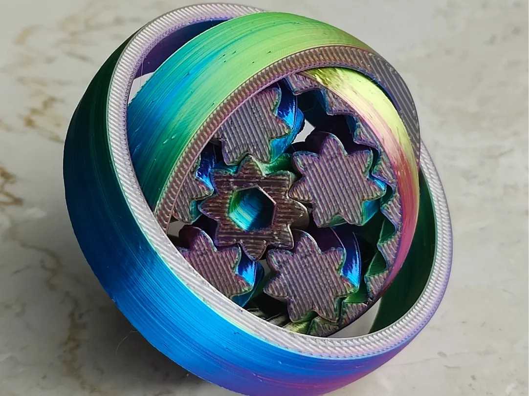 two in one gyro gear fidget spinner