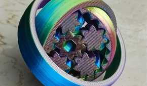 two in one gyro gear fidget spinner