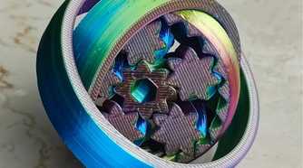 two in one gyro gear fidget spinner