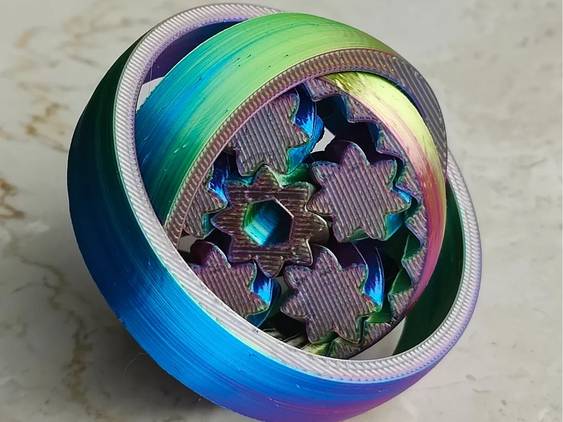 two in one gyro gear fidget spinner