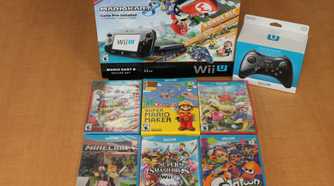 Wii-U with games