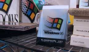Windows 95 launch placard