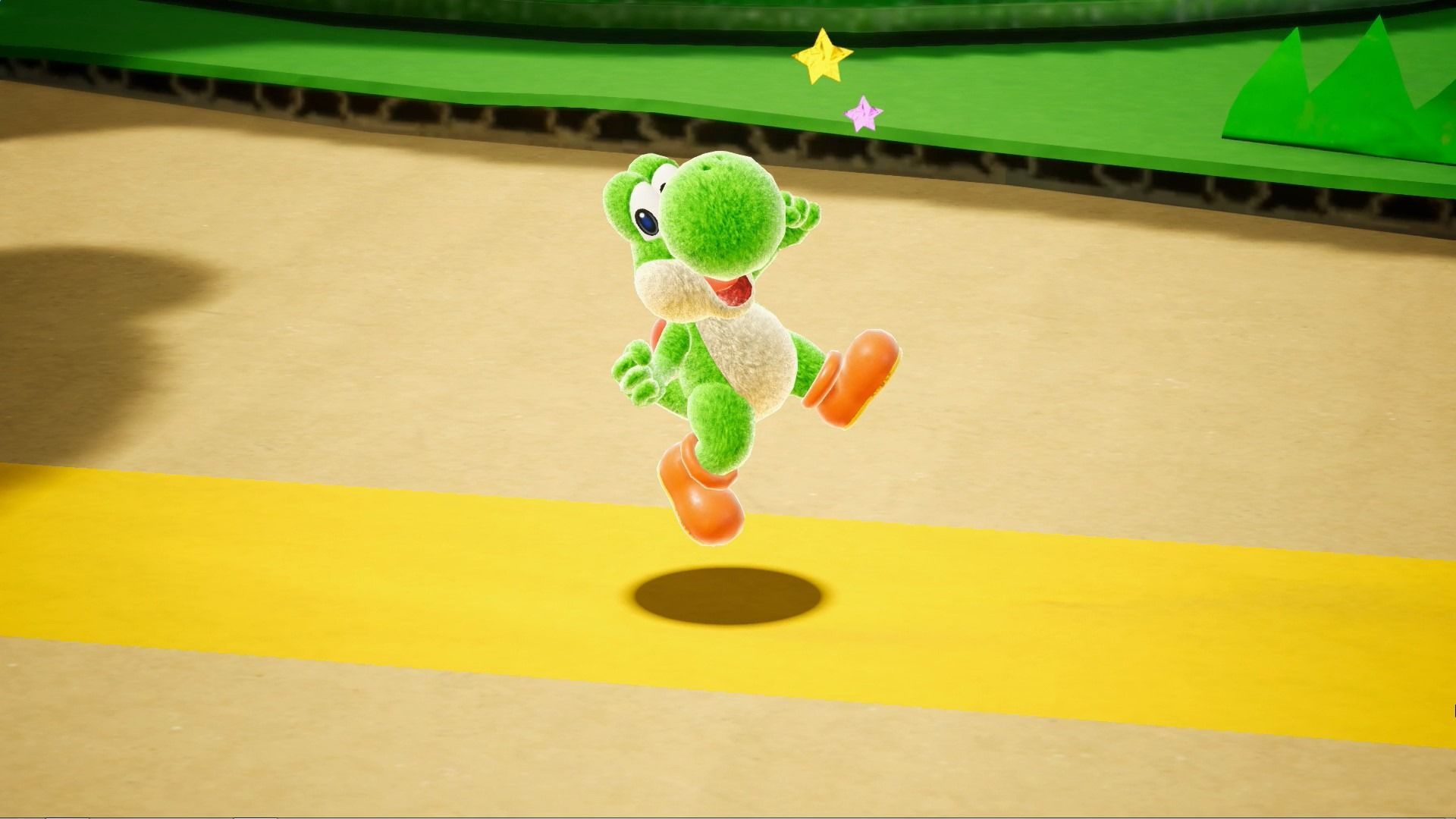 Yoshi character in Yoshi's Crafted World