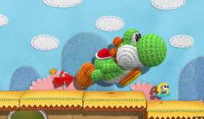 Large Yoshi in Yoshi's Woolly World