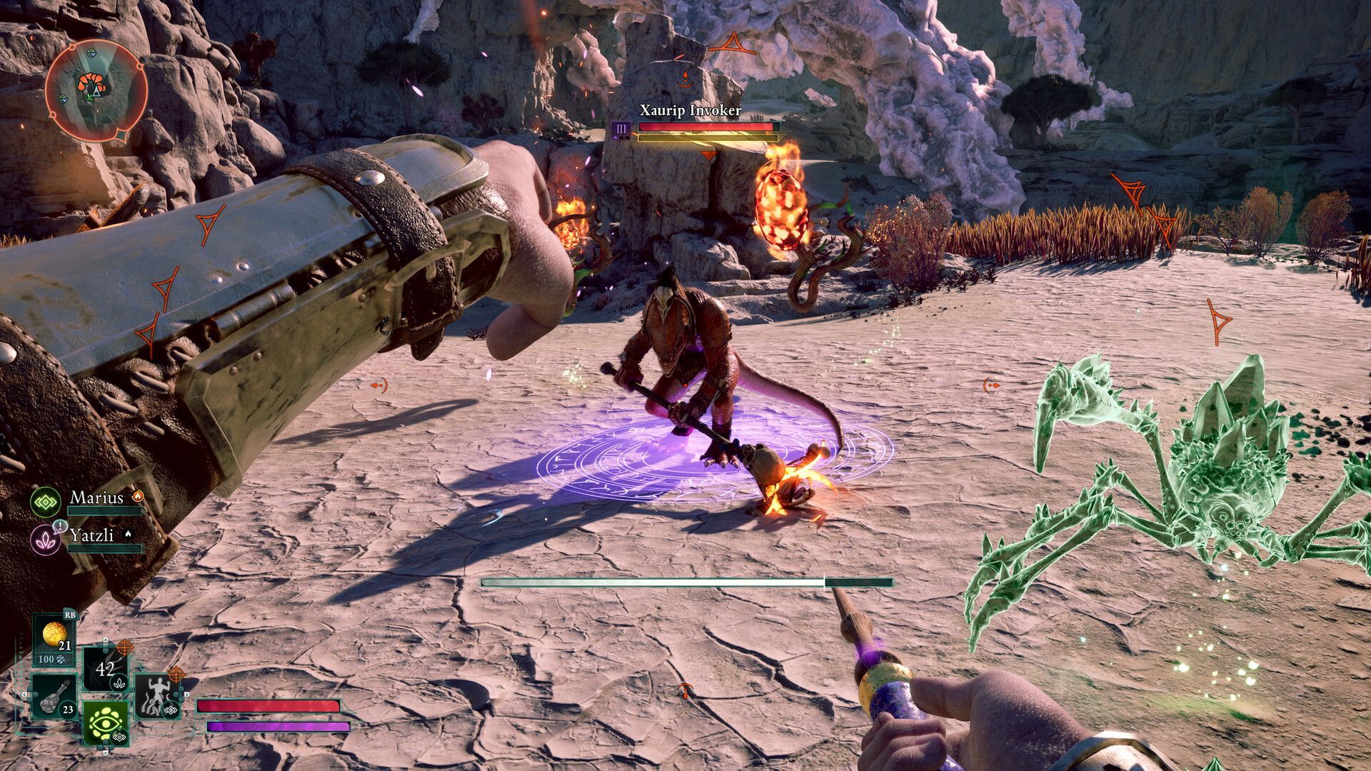 Avowed first-person using a spell