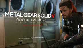 The title screen of Metal Gear Solid V: Ground Zeroes