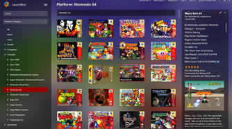 Mariokart 64 in a LaunchBox Library