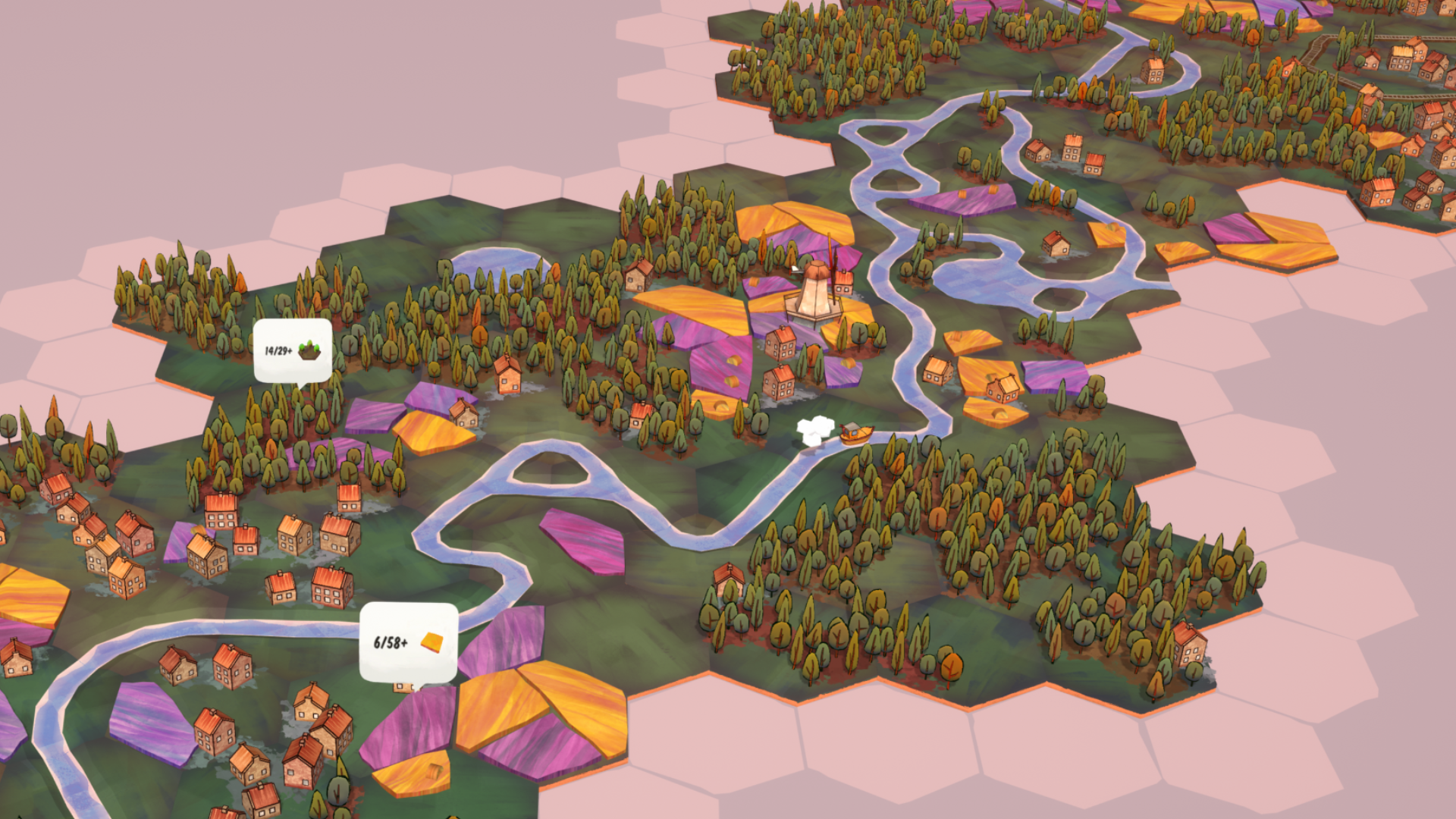 a river surrounded by forests