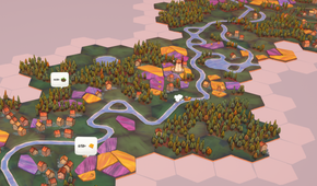 a river surrounded by forests